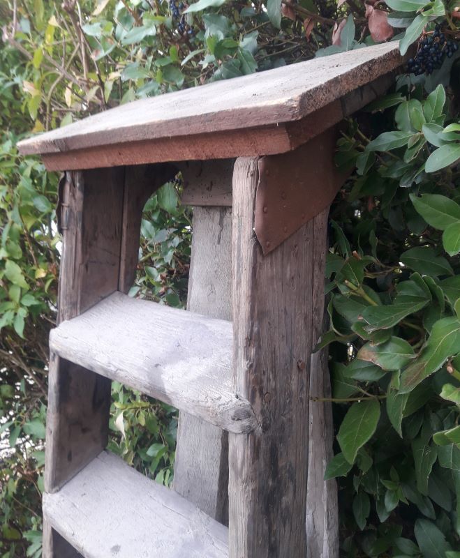 Artisan wooden ladder 6 steps