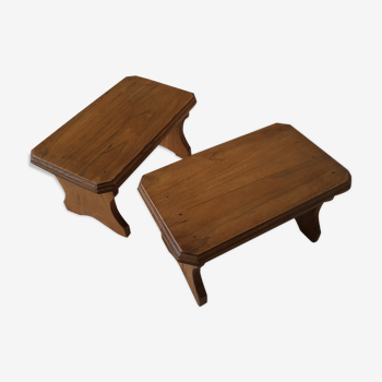 Duo wooden stools