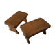 Duo wooden stools