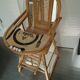 Chaise haute enfant baumann bébé art deco 1950