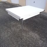 Vintage 60s white formica chrome kitchen table