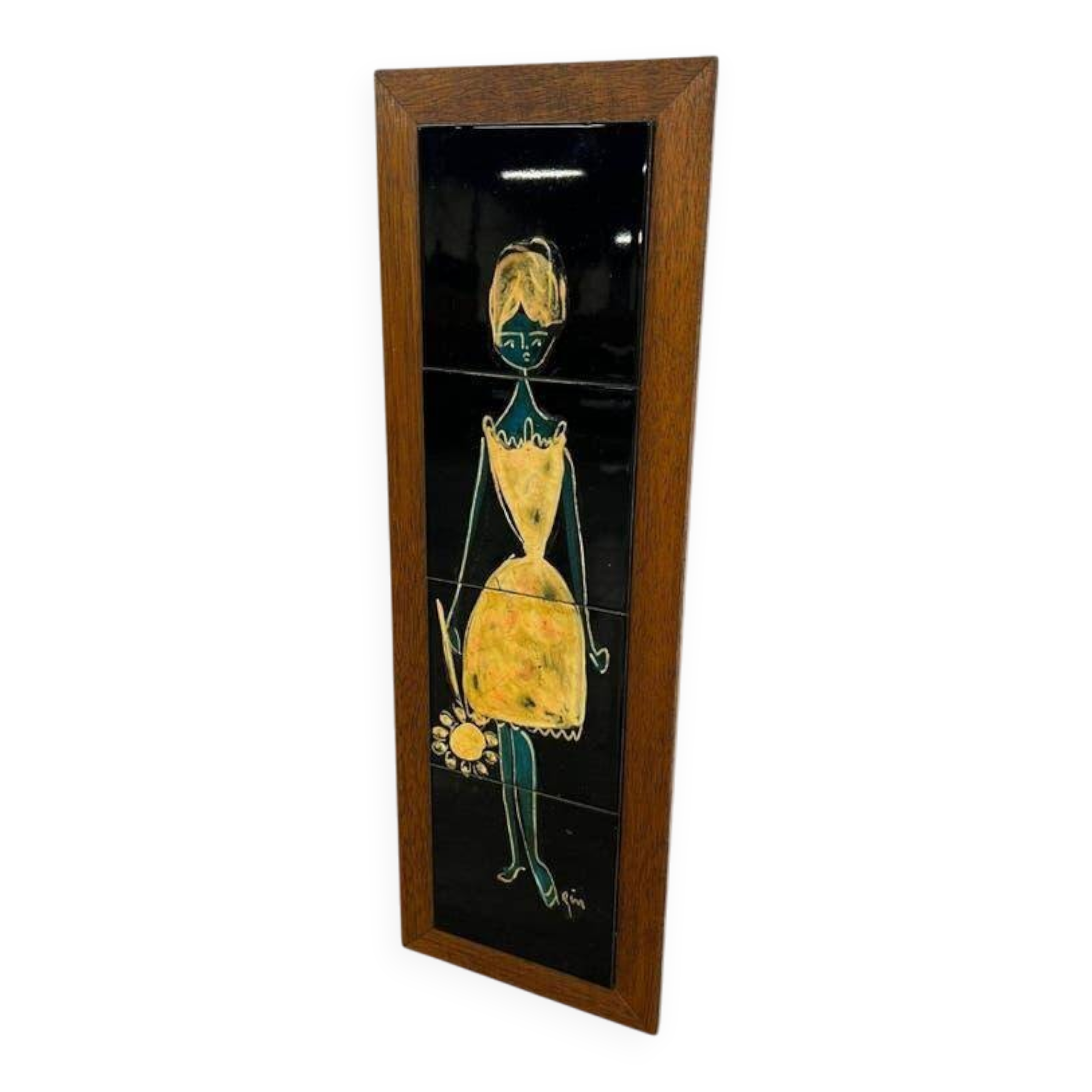 Vintage ceramic wall decoration / TMM Holland tiles