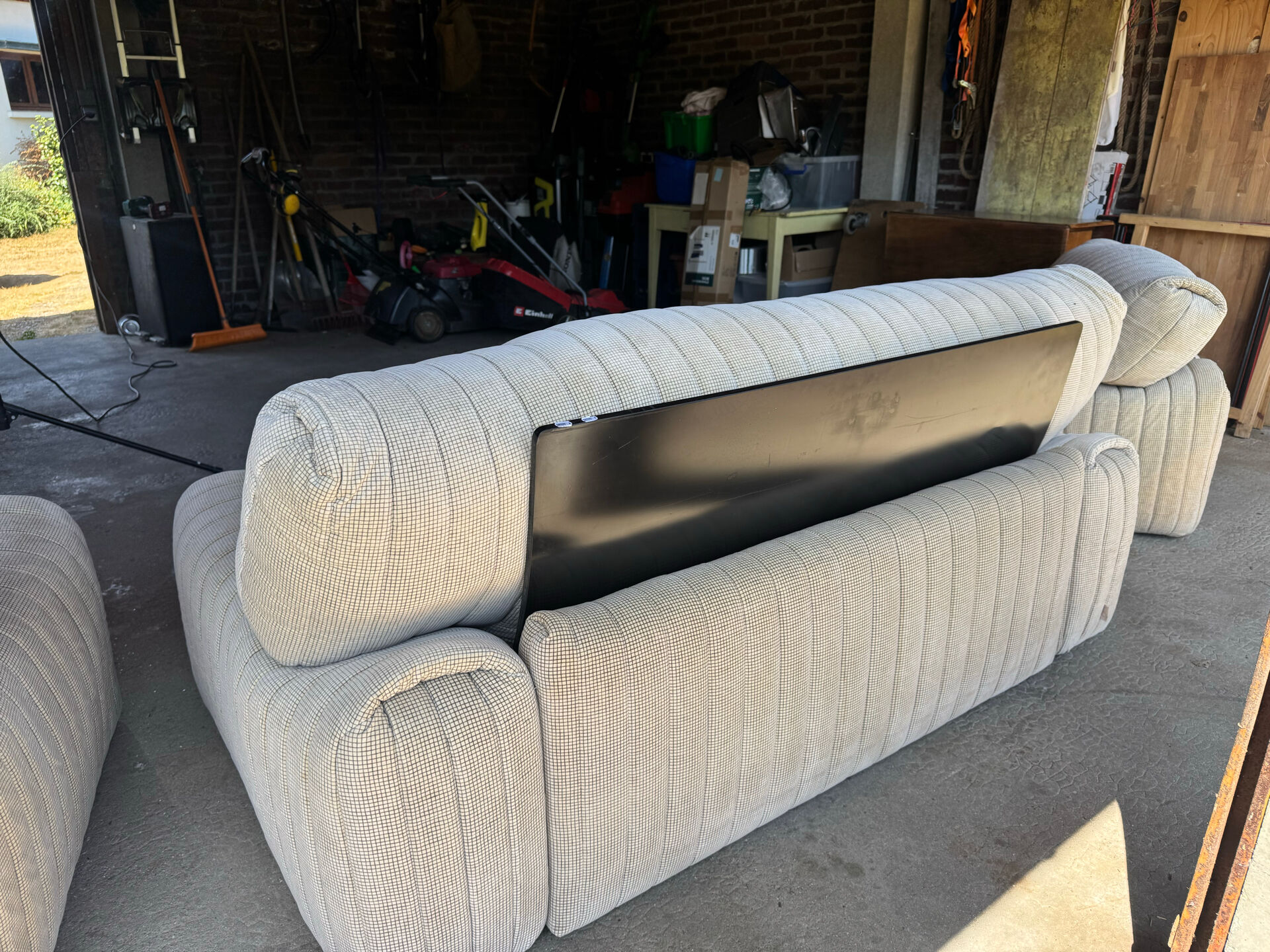 Rare salon vintage Ligne Roset – Made in France – Canapé & 2 fauteuils