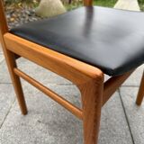 Lot de 4 chaises scandinave Høng stolefabrik années 60
