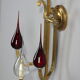 Applique en laiton doré d'époque Art déco
