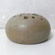 Old stoneware flower pick vintage design signed ball vase