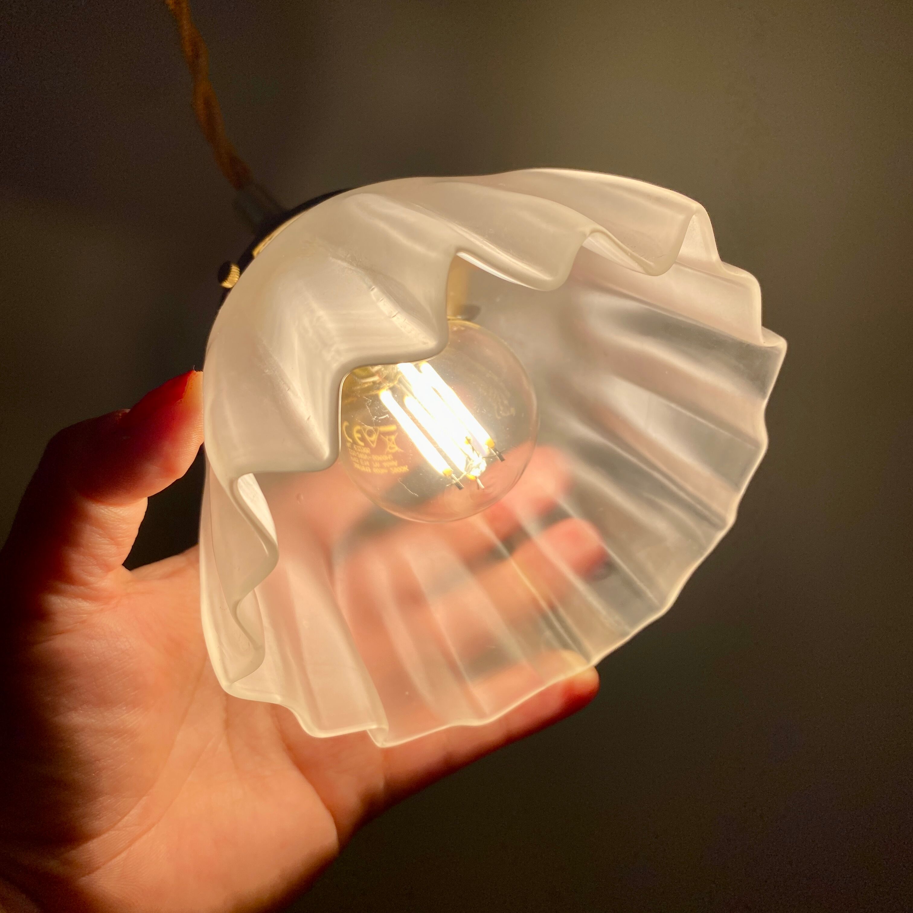 Tulip ride vintag tiled glass petticoat