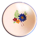 Set of 2 round serving dishes: Gien (Anthéor model) and Duralex.