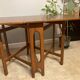 Vintage Scandinavian style wooden folding table in teak from the 1960s