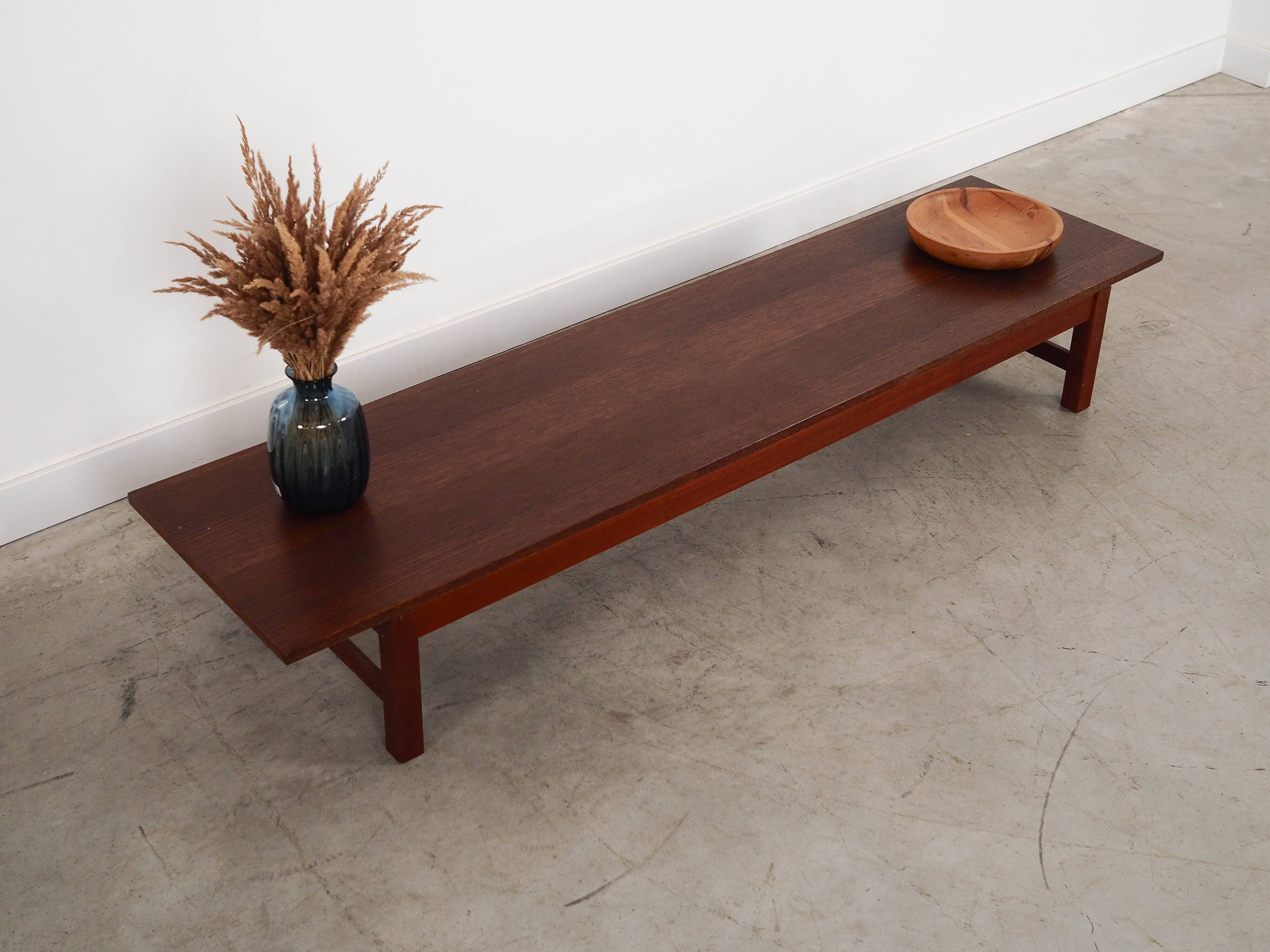 Teak lowboard, Danish design, 1970s, made in Denmark