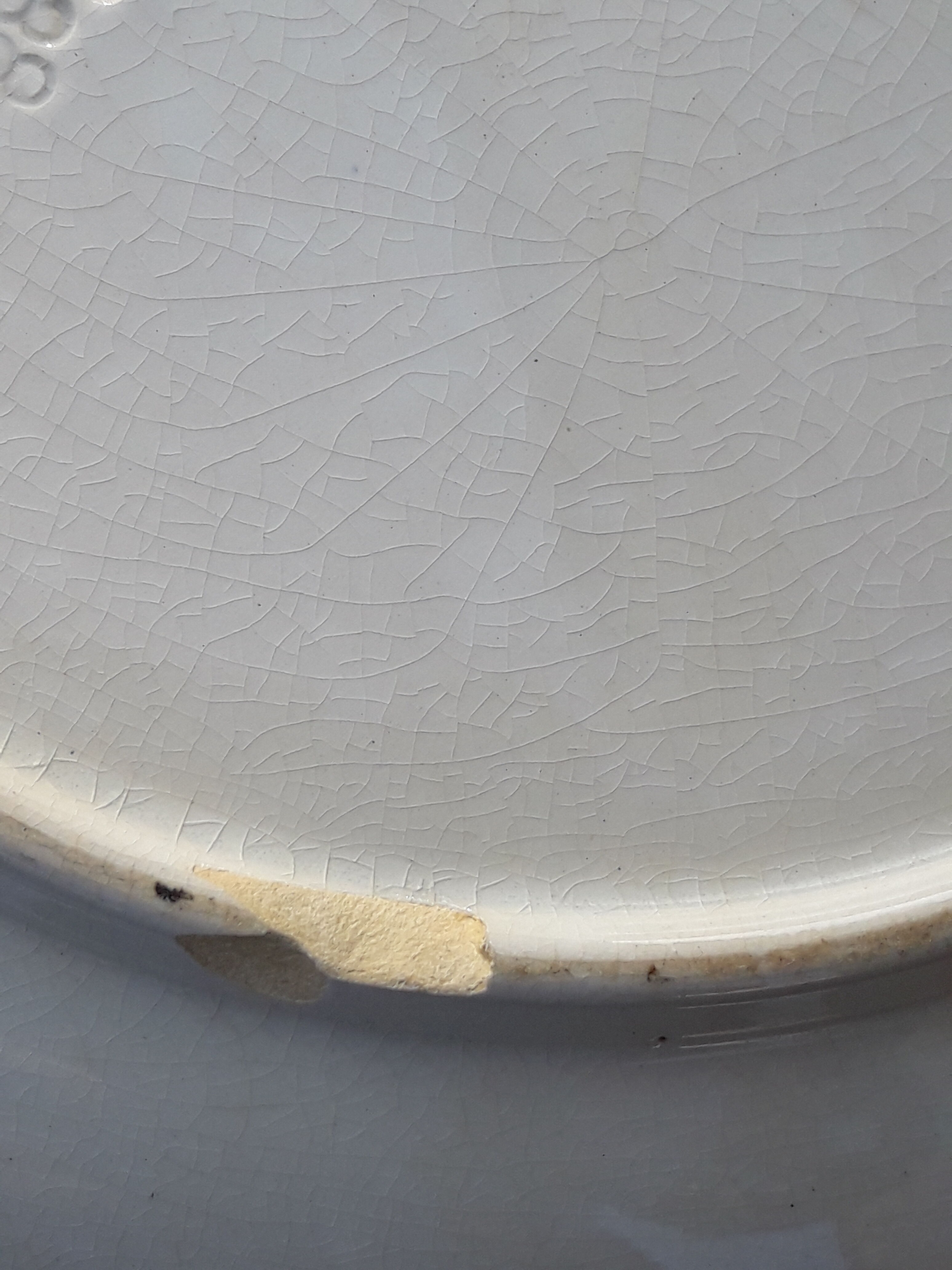 Sarreguemines model lay plate in hollow sarreguemines model Saverne diam 24 cm