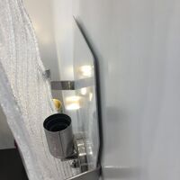 Clear graniglia “leaf” murano glass wall sconce by simoeng