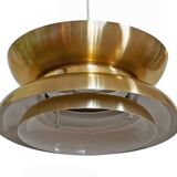 Golden pendant light by Carl Thore for Granhaga Metall. Sweden 1970s