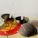 Old insulating teapot in ceramic and chrome metal - Dovo Tiel