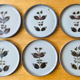 Dessert plates in sandstone from L'Arnon