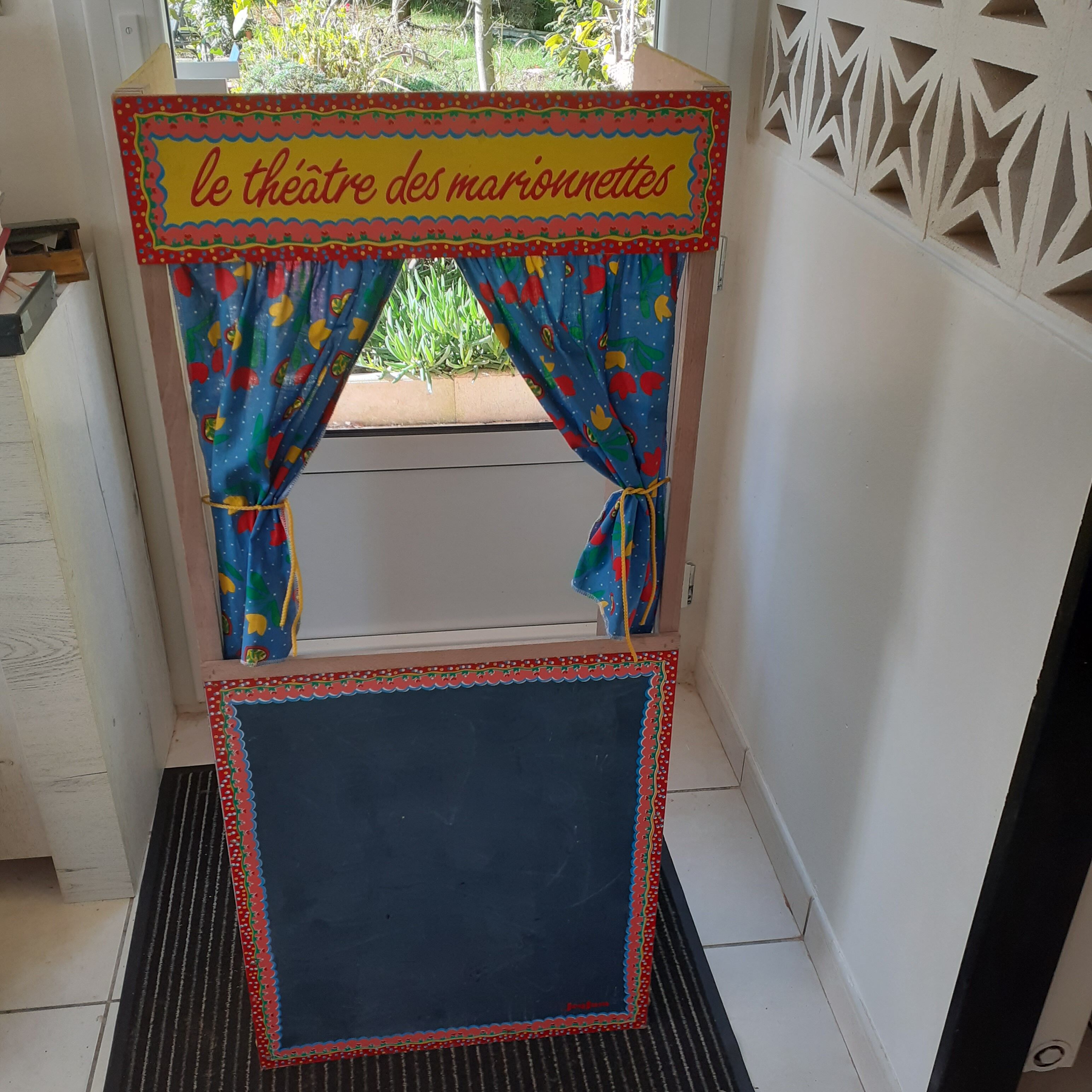 Puppet theatre and blackboard from the 70s