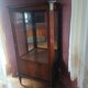Louis XVI style mahogany display cabinet with one door