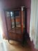 Louis XVI style mahogany display cabinet with one door