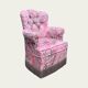 Vintage pink frog chair