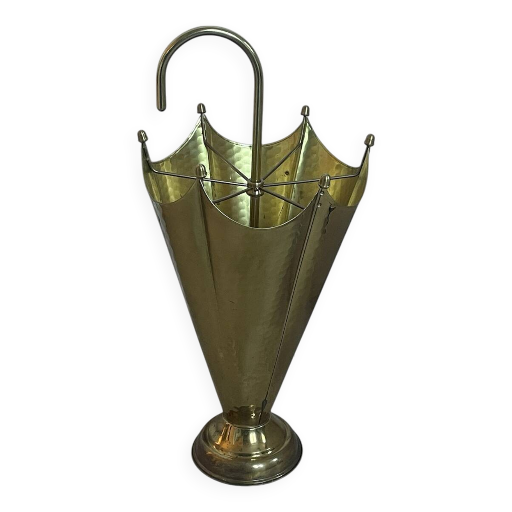 Vintage brass umbrella stand