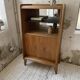 Meuble de rangement secrétaire chêne années 60