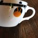Cups Marylou Digoin Sarreguemines Barcarolle Badonviller orange black art