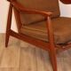 Fauteuil scandinave en teck vers 1960