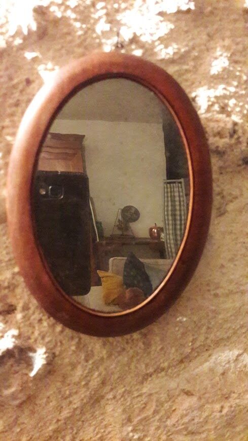 Old wood mirror