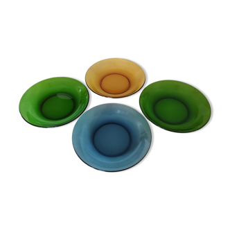 4 Vereco soup plates