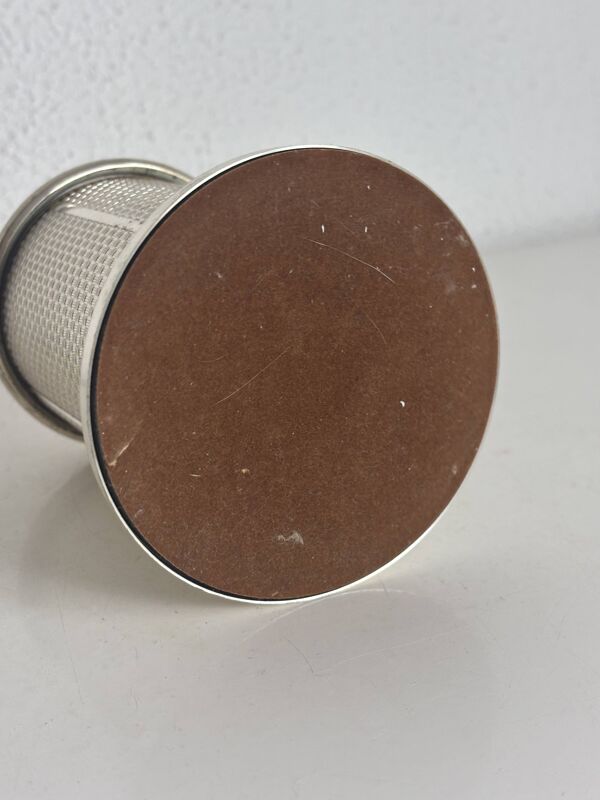 Porte-cigarettes vintage 1960 distributeur argenté et doré boîte - 15 x 10