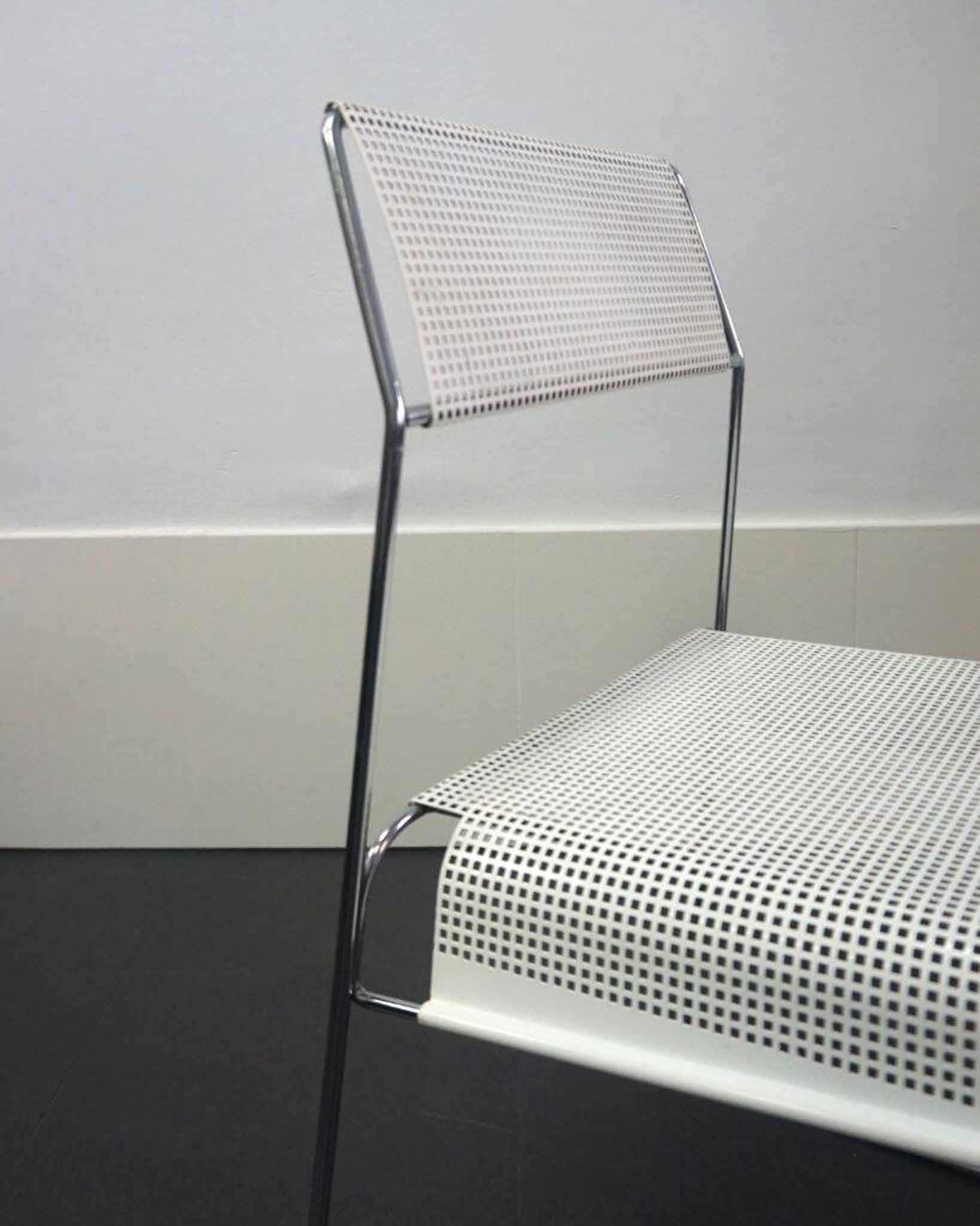 Set of 4 metal chairs, 1970s