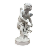 White porcelain cherub, work from the 1950s