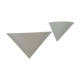 Pair of vintage wall lights, white metal, France 1970