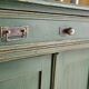 Antique cabinet in fir with green patina Metsä | Hector