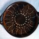 Large vintage platter in glazed pottery