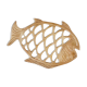 Fish-shaped brass underside