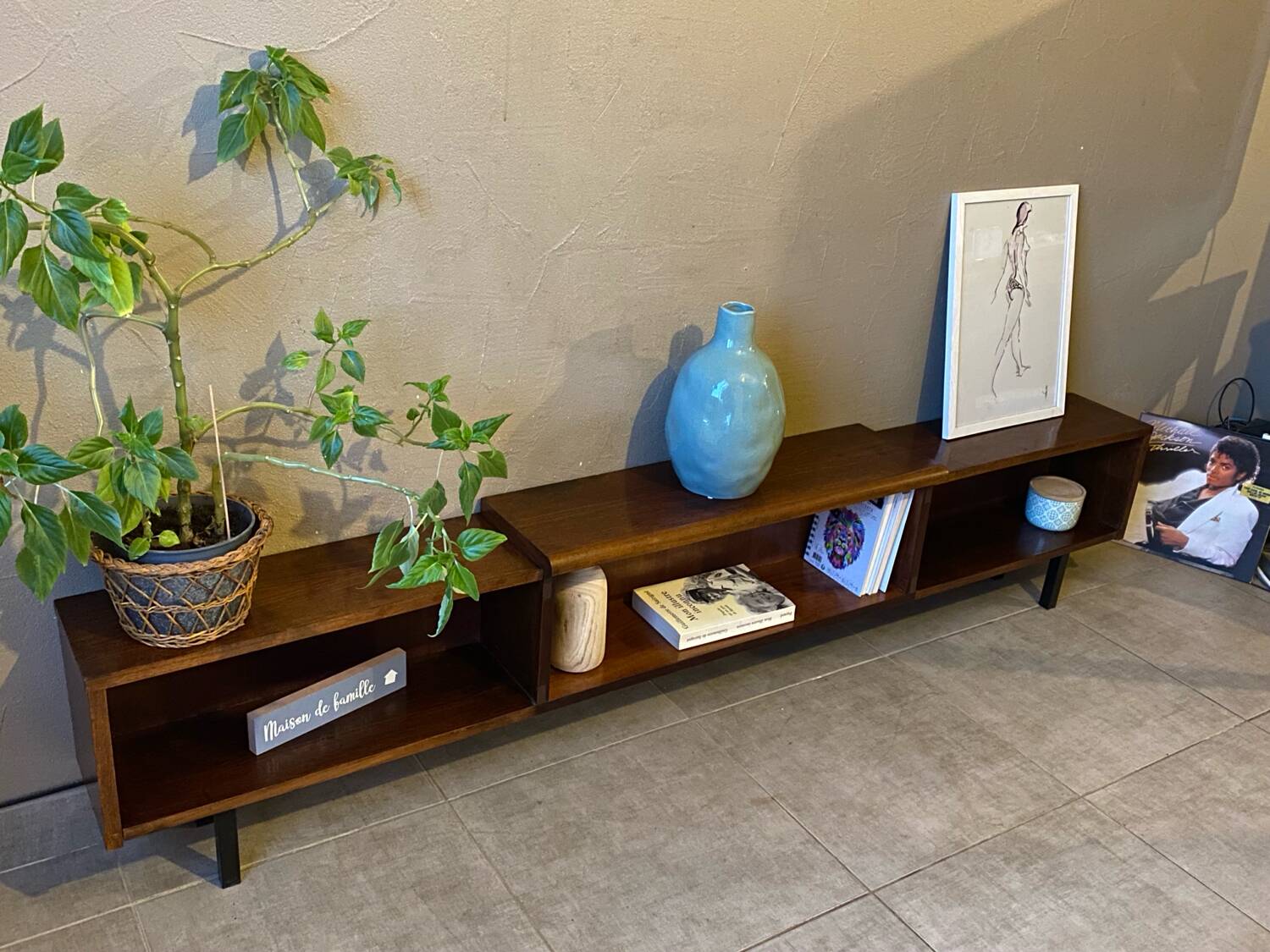 Vintage wooden sideboard (shallow)