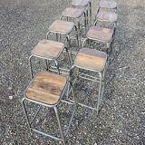 Bar stool - wood and metal workshop