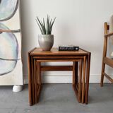 Set of 3 Teak G Plan Nested Tables