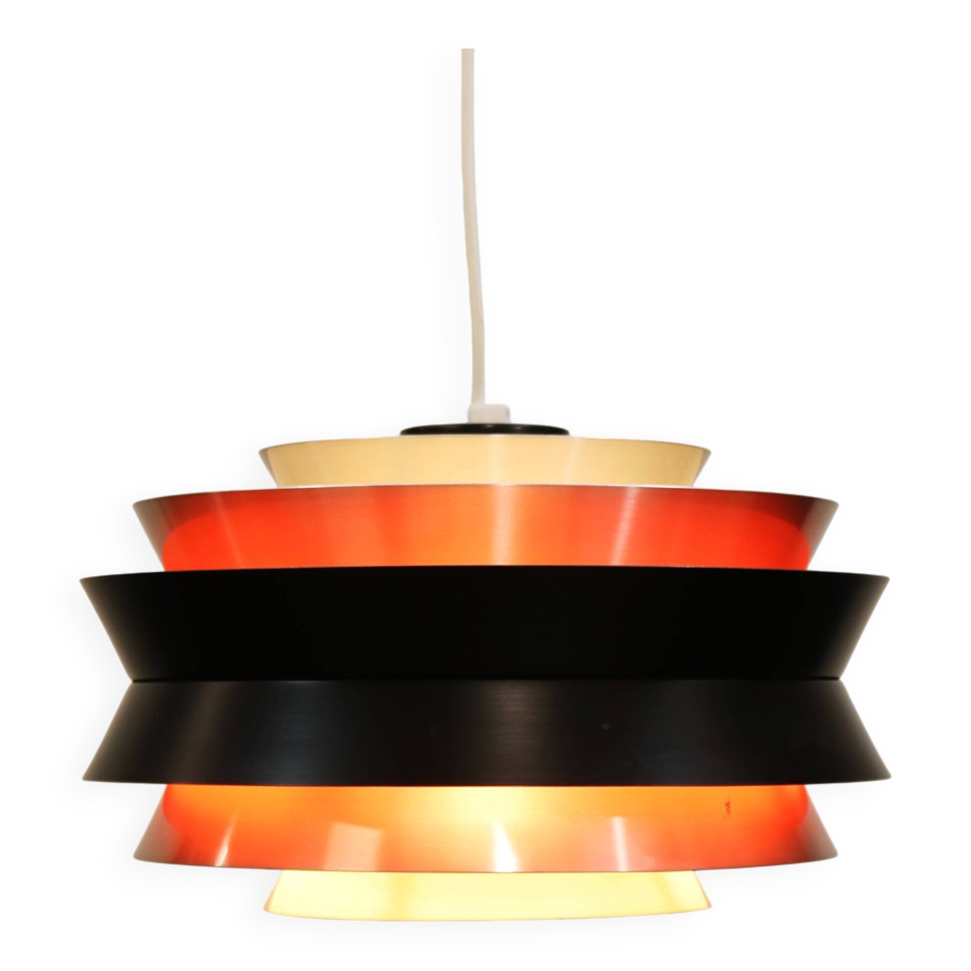 Large Swedish Lamp: Carl Thore Trava Model for Granhaga, 1970s Mid-Century
