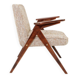 Scandinavian armchair in granola brown, mid-century modern design by Chier.