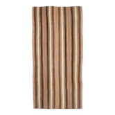 Tapis Kilim en Laine Coton Marron Turc Tissé à la Main Vintage 145x296