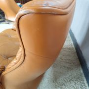 Fauteuil cuir Michel Cadestin pour Airbone