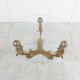 Table basse dauphin vintage en laiton, années 1970