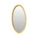 Large Oval Gold Mirror Hollywood Regency Style 70cm