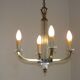 French Mid-Century / 1960s 4 Light Chandelier In The Style of Jacques Adnet