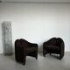 Set of Two Vintage P142 lounge chairs by Eugenio Gerli for Tecno