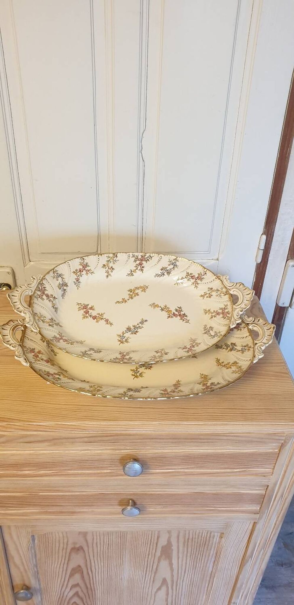 2 Louis XV Dishes from Sarreguemines