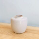 H10cm enamelled terracotta vase