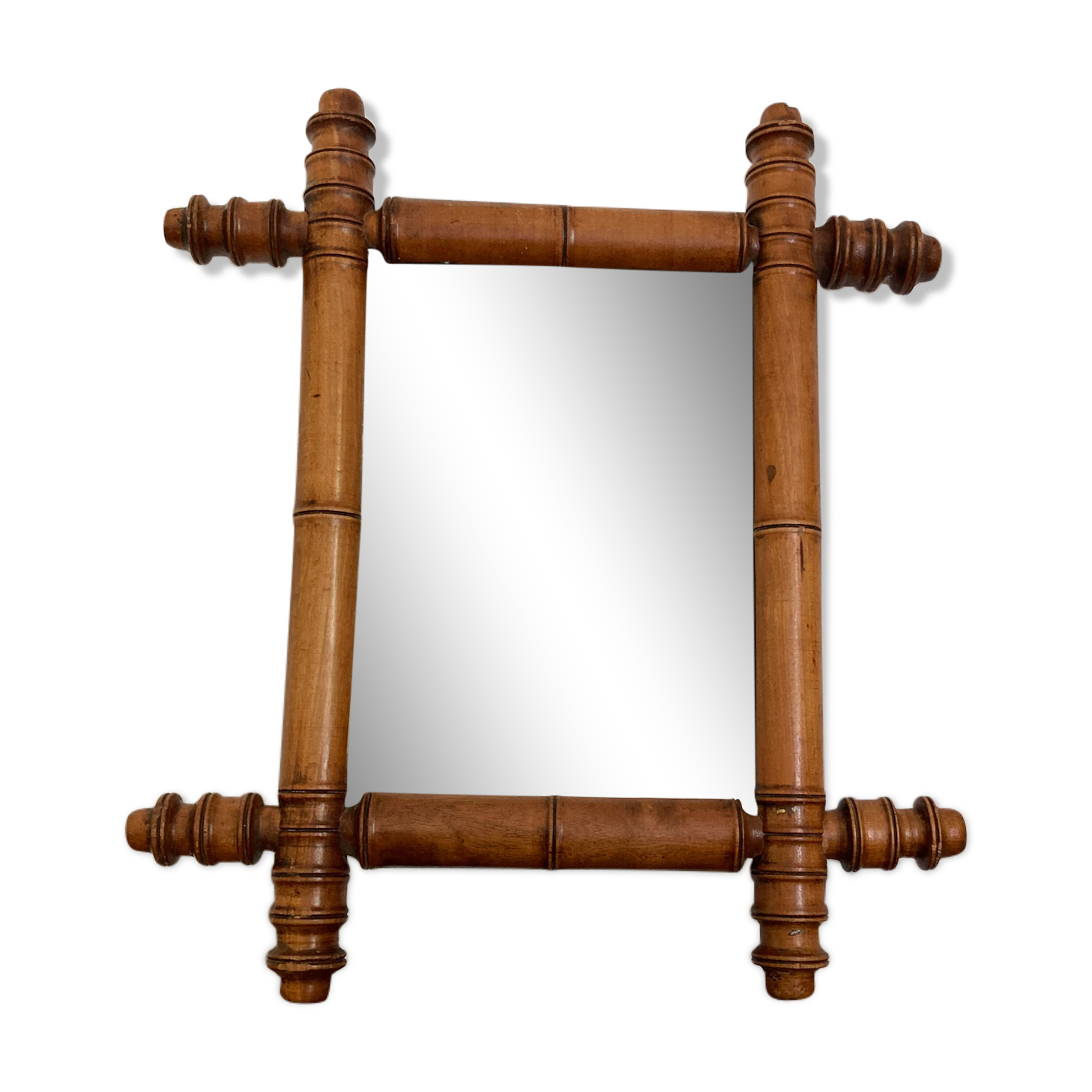 Bamboo mirror 38x33